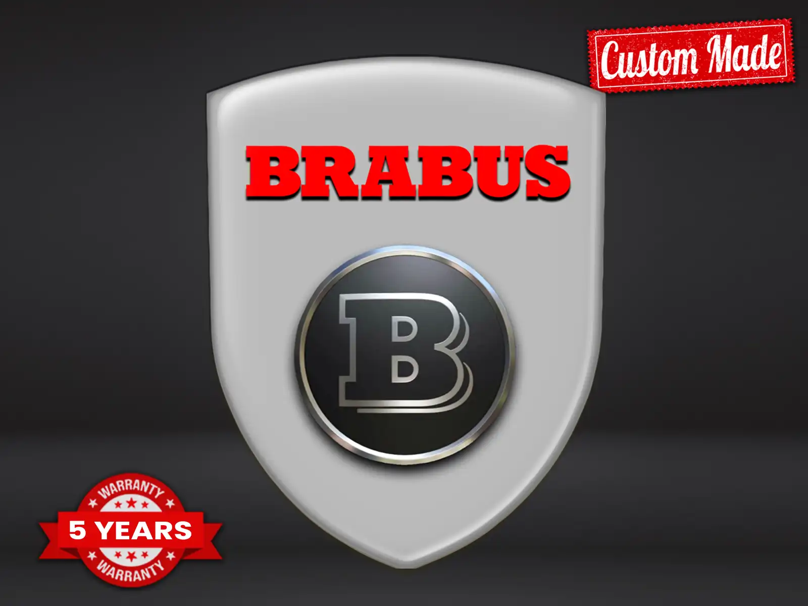 Brabus Impresión Parachoques Profesional Derrape Minimalista
